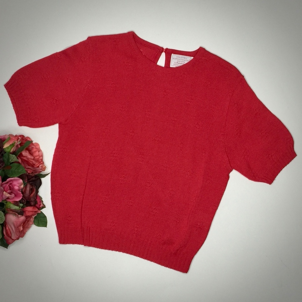 PENDLETON Sweater Coral Red Country Sophisticates